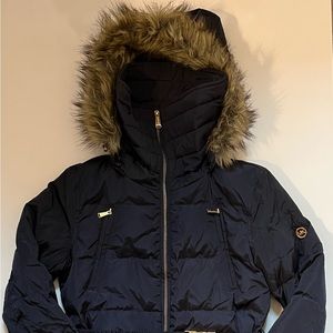 Michael kors down feather long winter jacket small